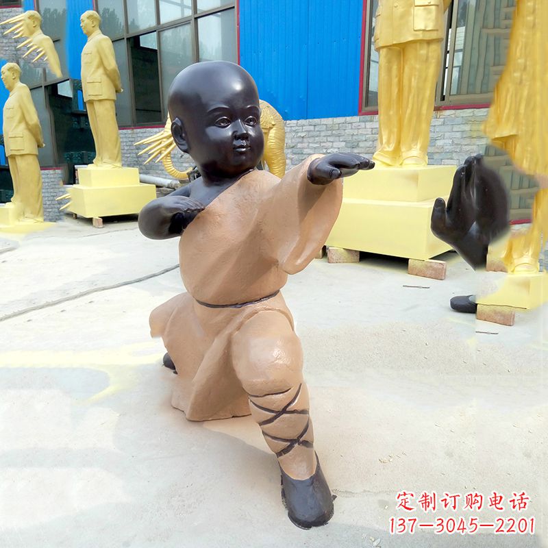 宜宾传承传统文化的绝佳礼品——“功夫小和尚”雕塑