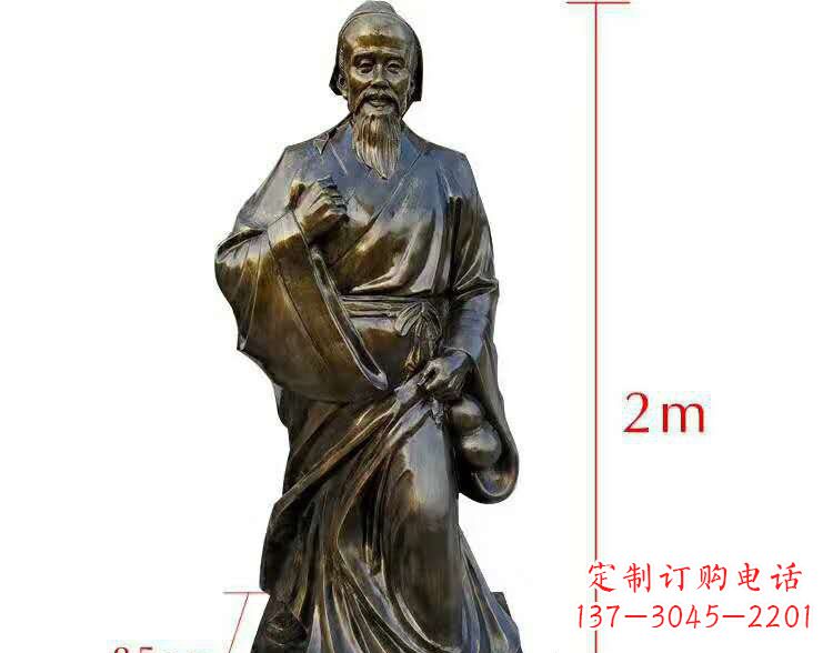 宜宾以华佗荣耀传承,新世代领雕塑华佗铜雕
