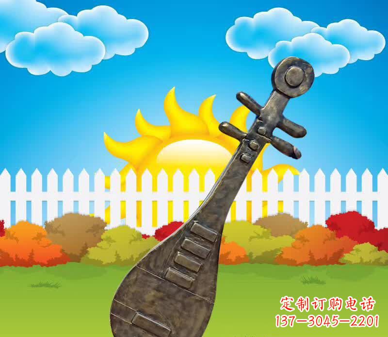 宜宾精美古典琵琶雕塑