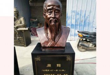 宜宾铸造古代名医扁鹊胸像，展现生命的传承之美