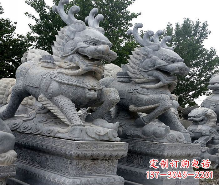 宜宾古代神兽仿古麒麟石雕
