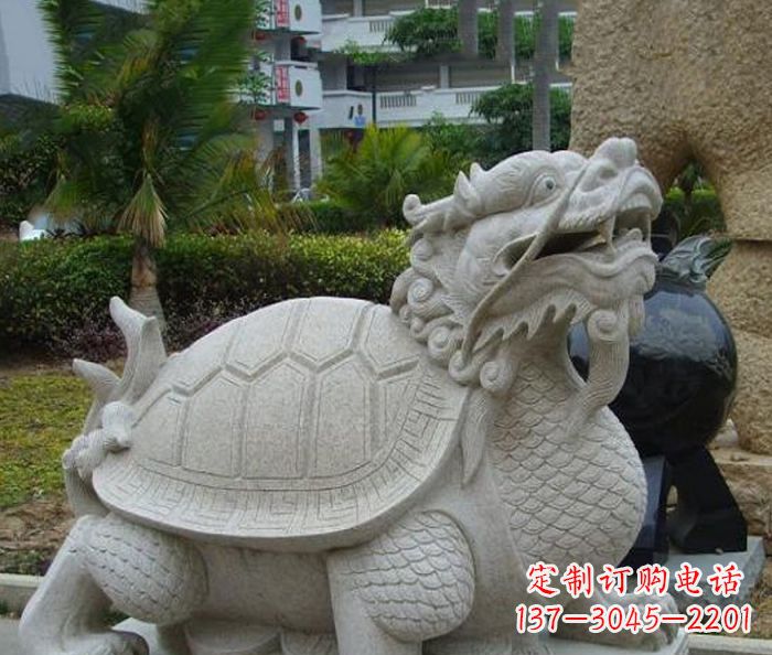 宜宾中领雕塑：古典神兽龙龟石雕精神的传承