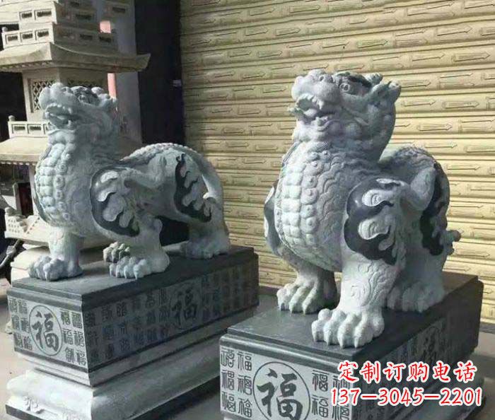 宜宾传承经典的古典貔貅石雕