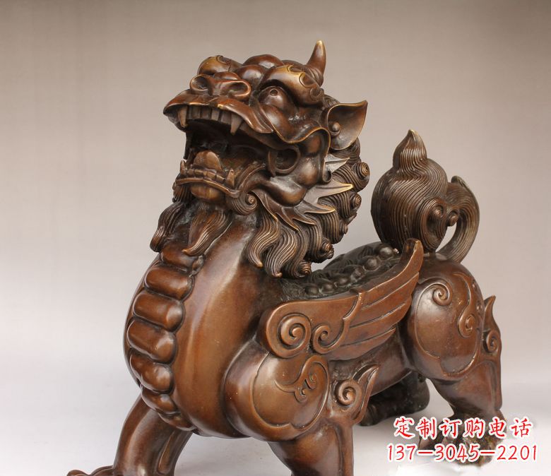 宜宾古代神兽貔貅铜雕 