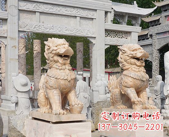 宜宾古典神麒麟石雕,传承古老文化