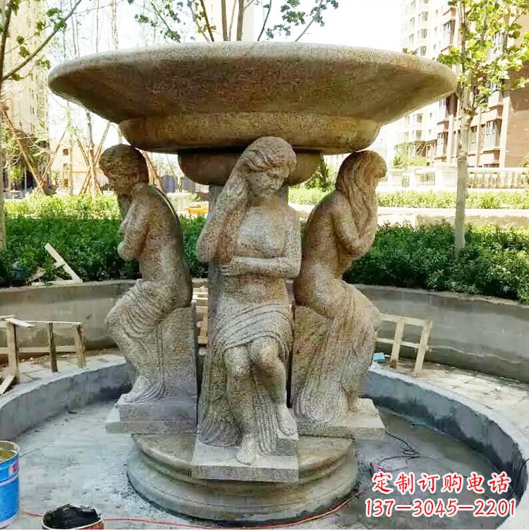宜宾古典石雕喷泉精美雕塑