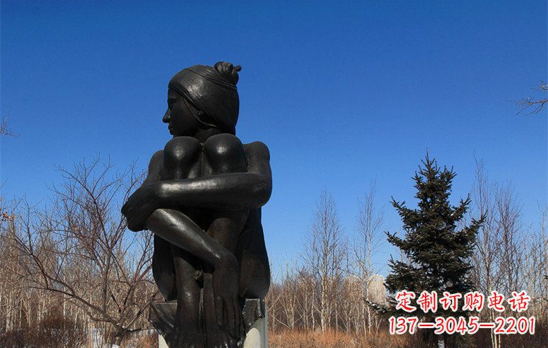 宜宾浪漫优雅的女孩铜雕