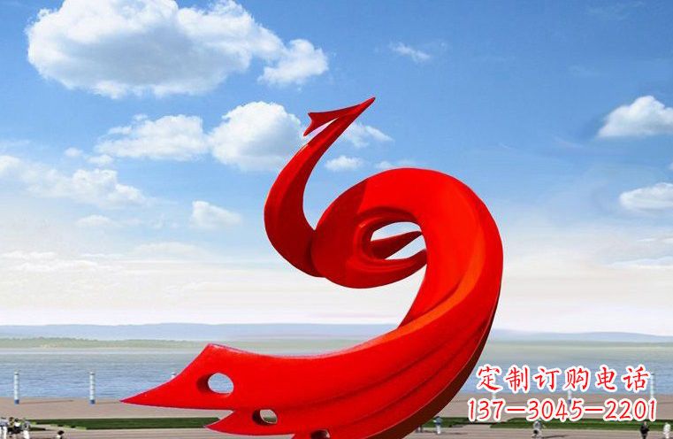 宜宾广场不锈钢抽象凤凰222