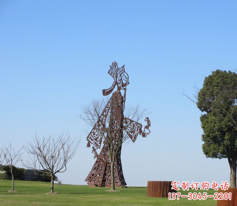 宜宾广场不锈钢皮影戏雕塑