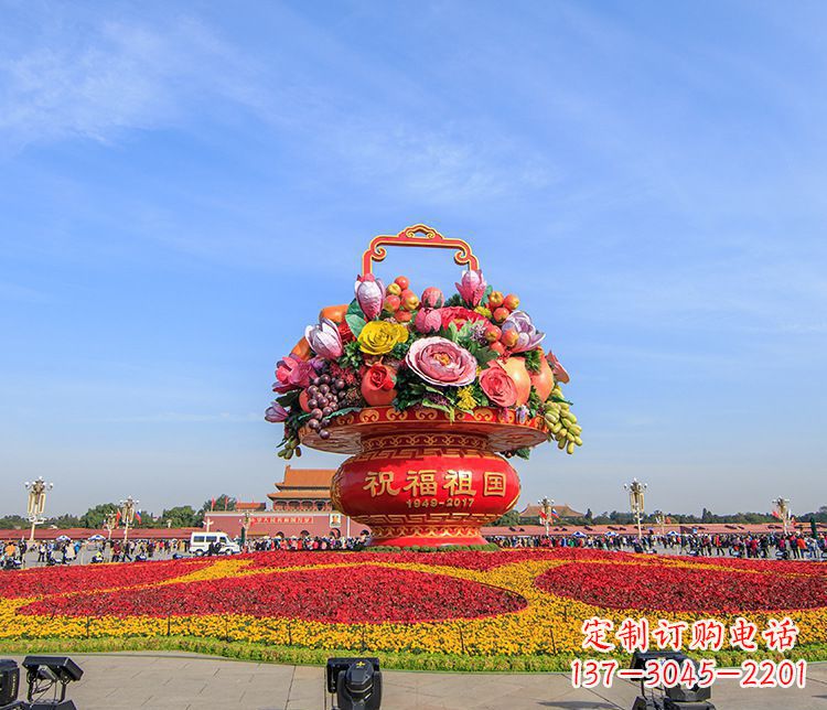 宜宾大型不锈钢花篮雕塑，艺术缔造美好景观