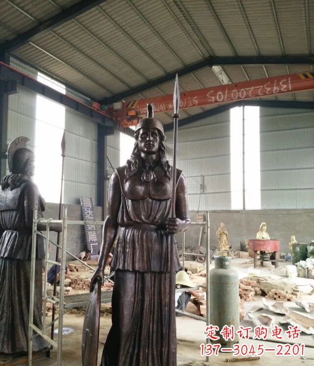 宜宾广场古罗马人物铜雕