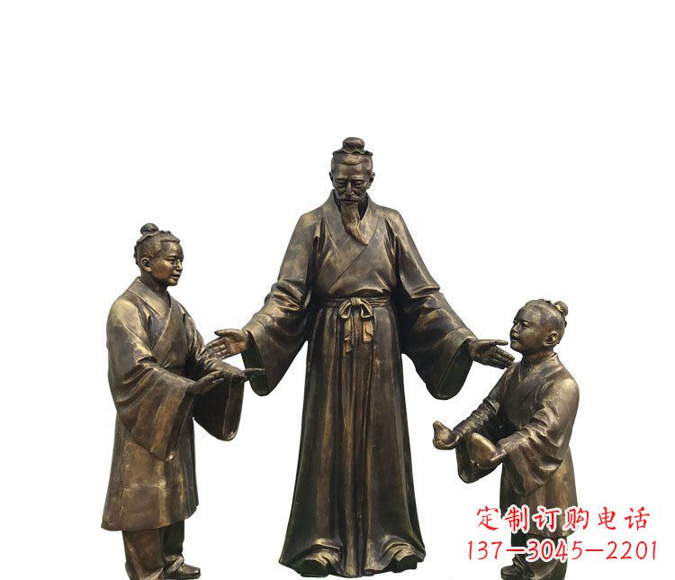 宜宾精美铜雕孔融雕塑,温柔释放你的情怀