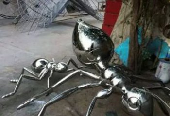 宜宾中领雕塑|不锈钢蚂蚁雕塑