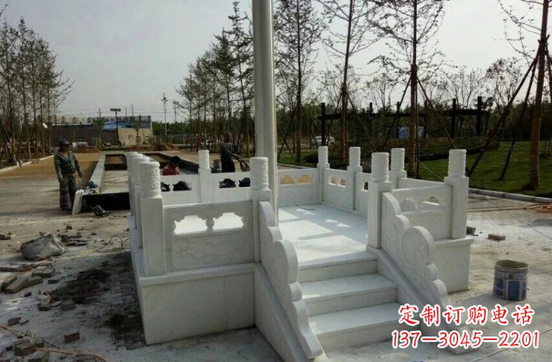 宜宾高端汉白玉国旗台石雕,让您的祖国熠熠生辉