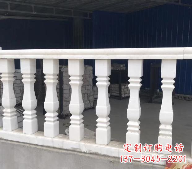 宜宾汉白玉欧式栏杆雕塑,精美绝伦