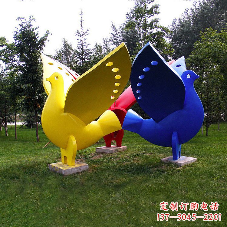 宜宾象征和平的和平鸽雕塑