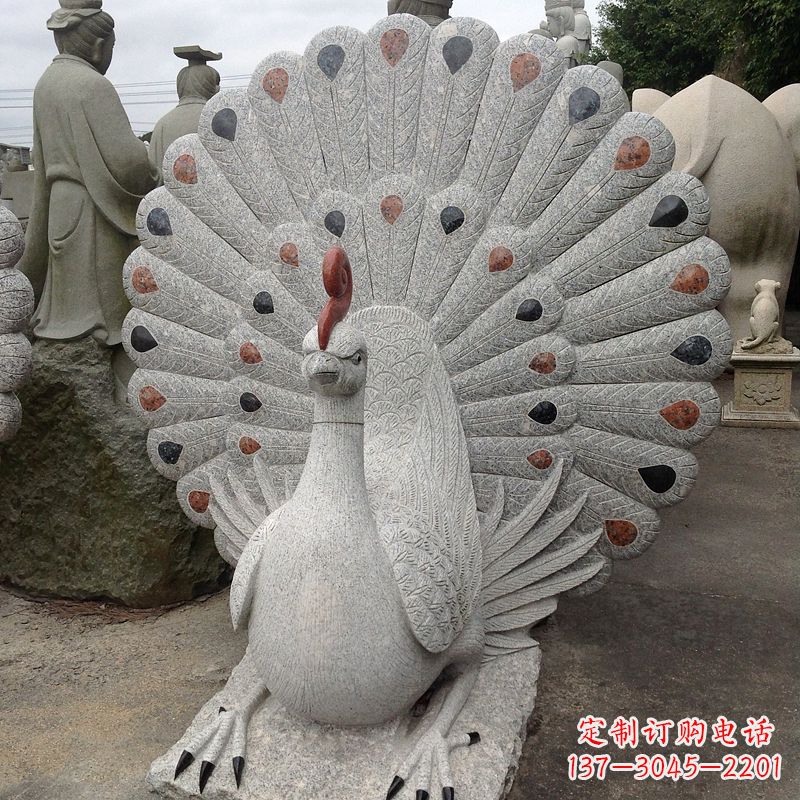 宜宾花岗岩孔雀雕塑——艺术与文化交融