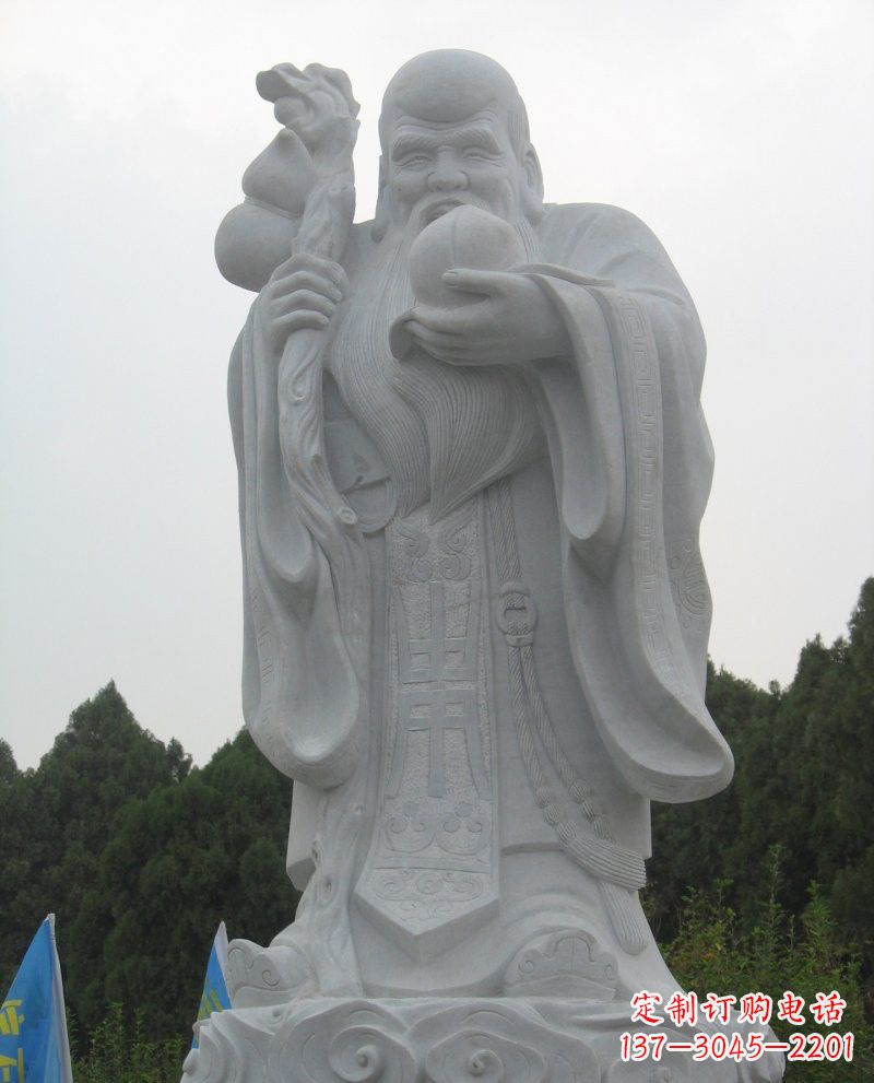 宜宾大理石老寿星雕塑,重现传统文化的美好