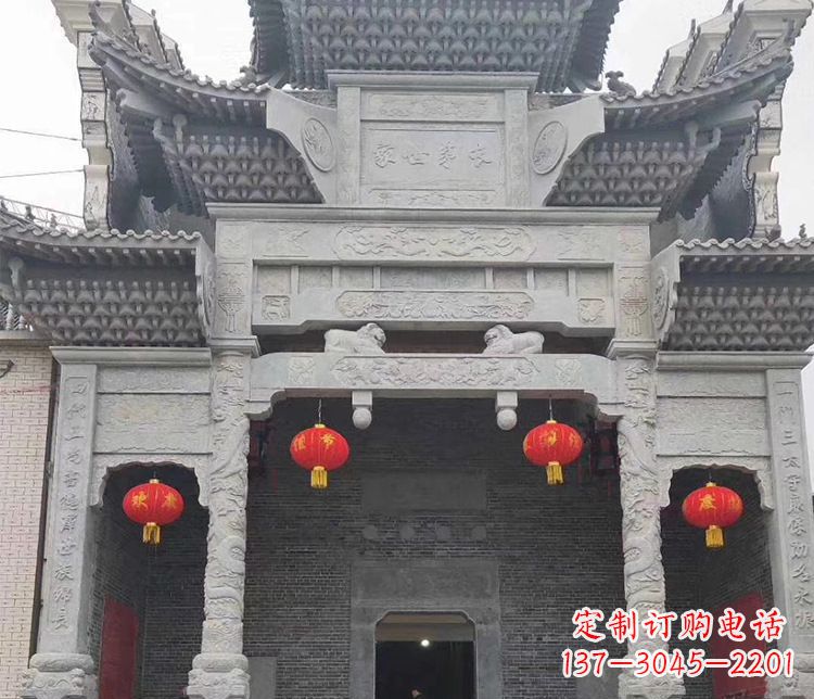 宜宾中领雕塑：专业定制牌坊石雕