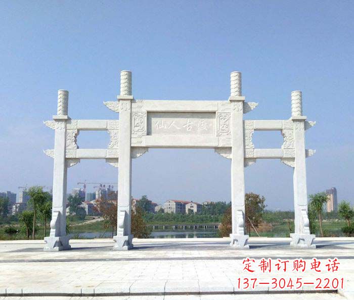 宜宾精美牌楼石雕,给你传统文化的享受