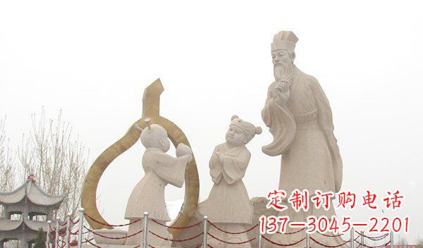 宜宾全新手工制作的孔融让梨石雕