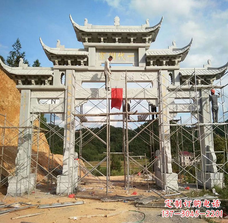 宜宾临高石雕牌坊公园，让您找到最好的牌坊雕塑