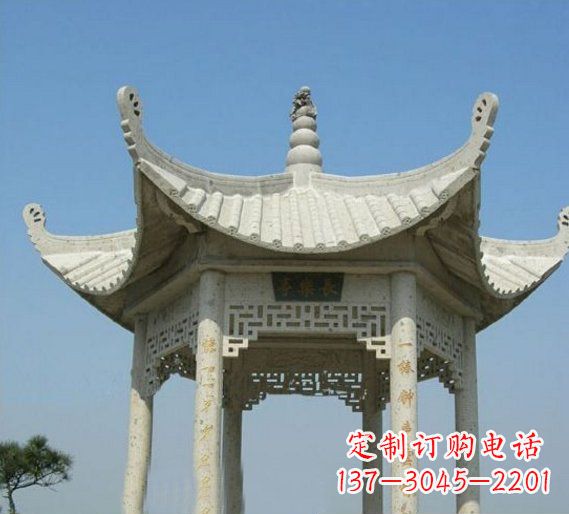 宜宾领雕塑-凉亭石雕定制厂家