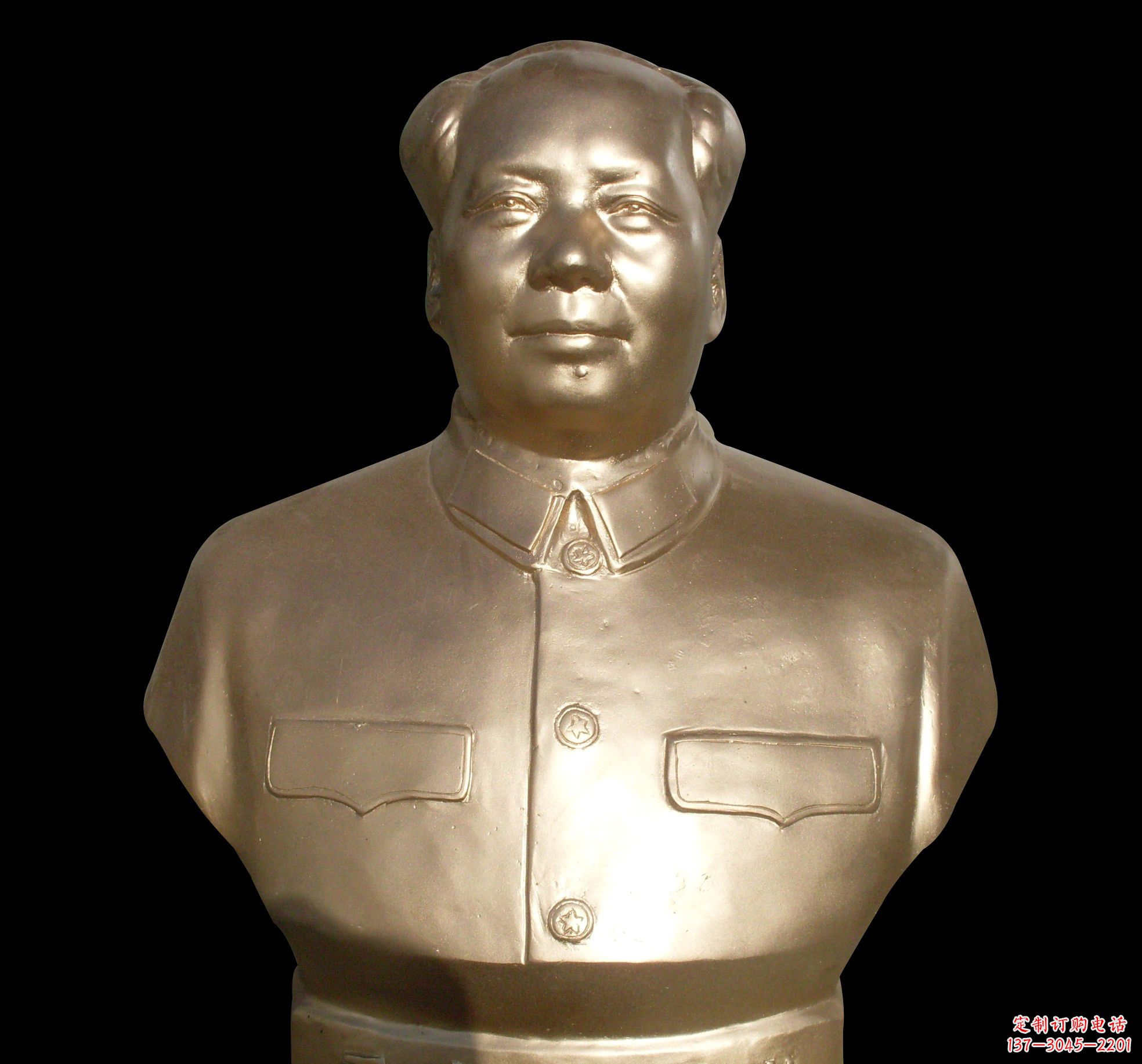 宜宾劳动精神永存——毛主席半身铜像