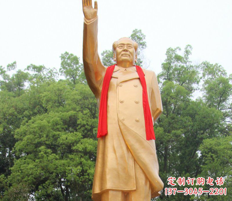 宜宾伟人毛主席铜雕,展现中国历史精神