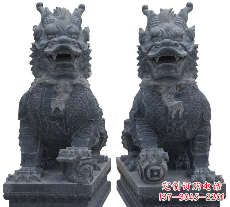 宜宾门口麒麟古代神兽石雕