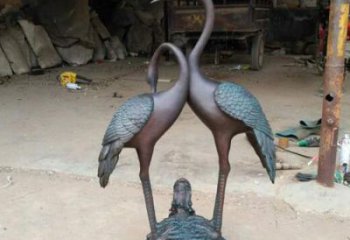宜宾龙龟仙鹤铜雕——传承传统，增添福气