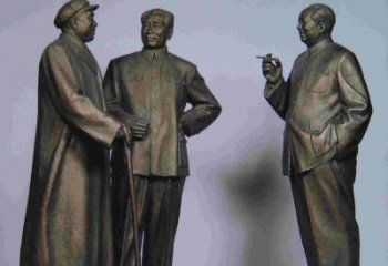 宜宾标题:伟人朱德毛主席铜雕——传承毛主席精神