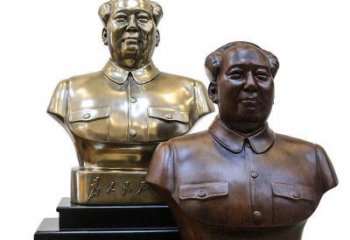 宜宾定制你的名人铜雕毛主席胸像