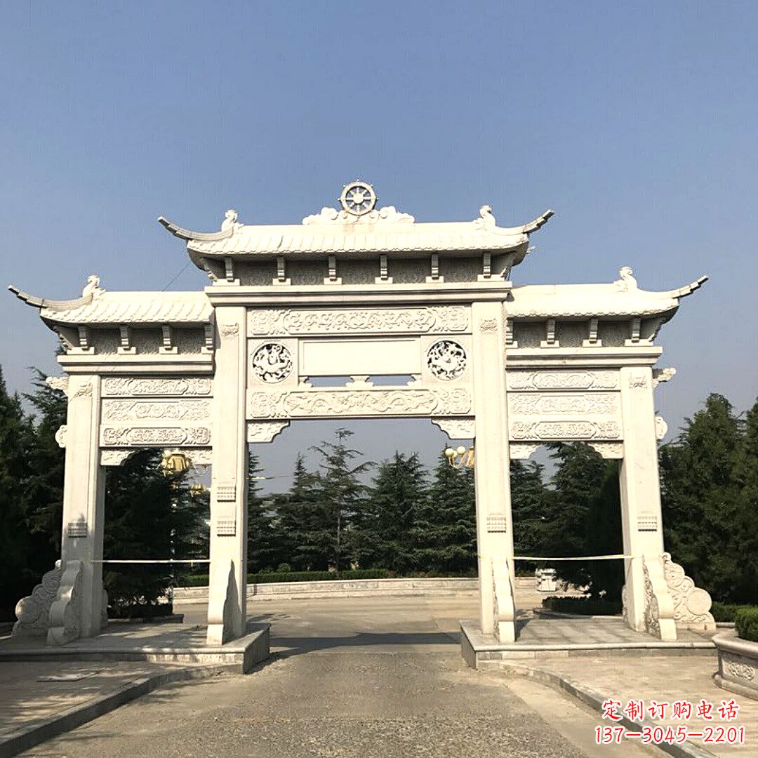 宜宾精致牌坊柱座石雕服务,古色古香装点璀璨文化
