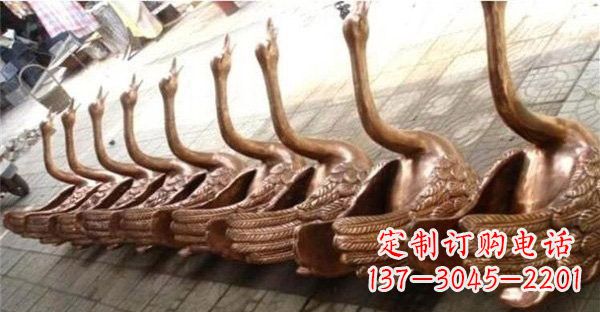 宜宾优雅迷人的天鹅铜雕塑