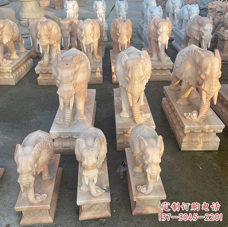 宜宾翘鼻大象石雕,传承经典浓烈之美