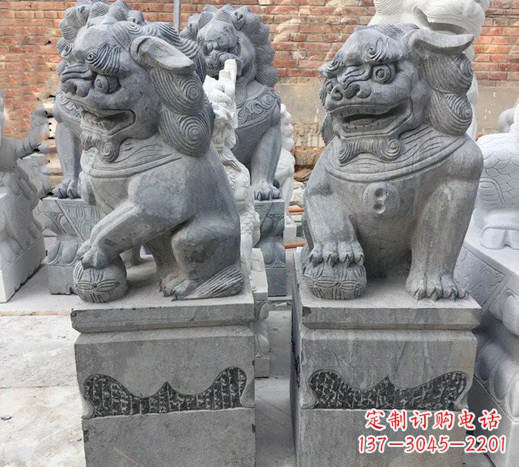宜宾青石仿古狮子雕塑