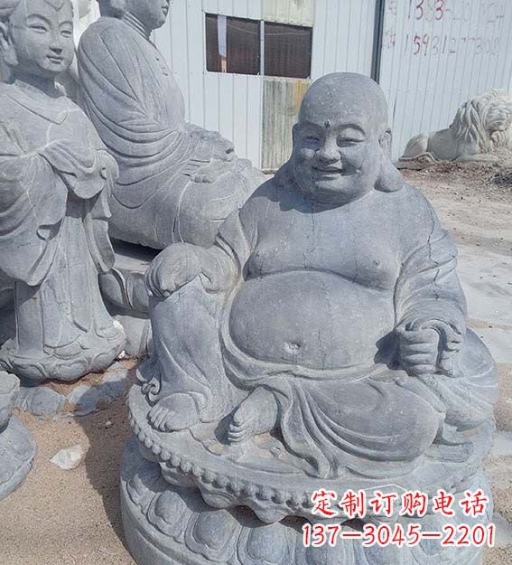 宜宾青石仿古弥勒佛雕塑