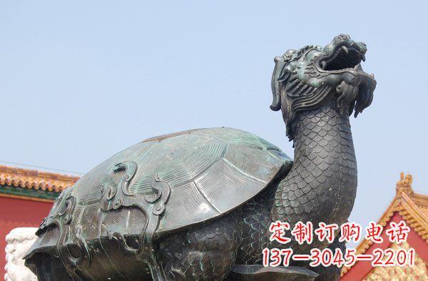 宜宾青铜龙龟寺庙神兽铜雕