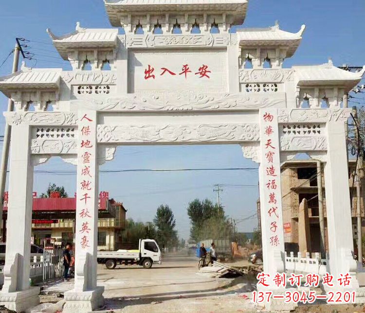 宜宾三门石牌坊石雕艺术