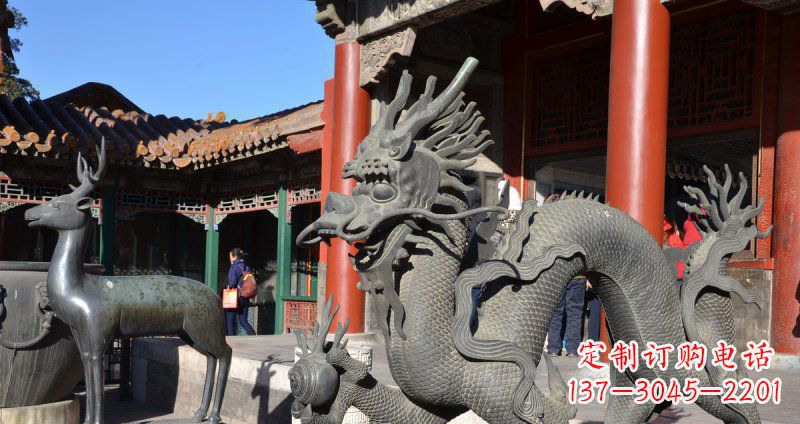 宜宾中领雕塑厂家的青铜神龙雕塑,以神龙作为主…