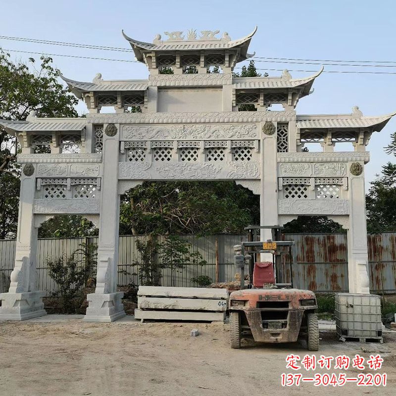 宜宾石雕牌坊楼兰雕塑产品介绍: