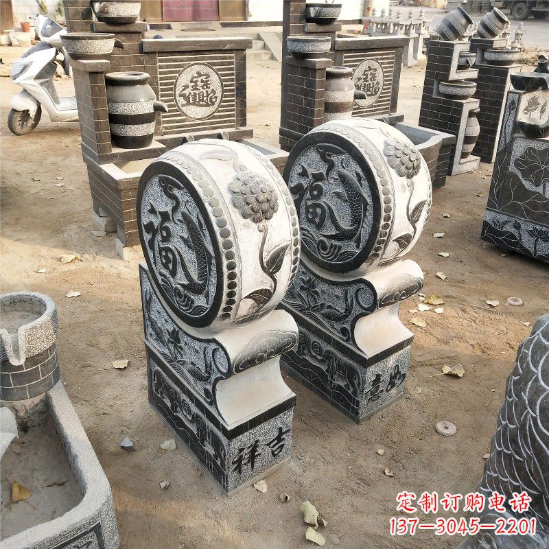 宜宾石雕青石门墩雕塑