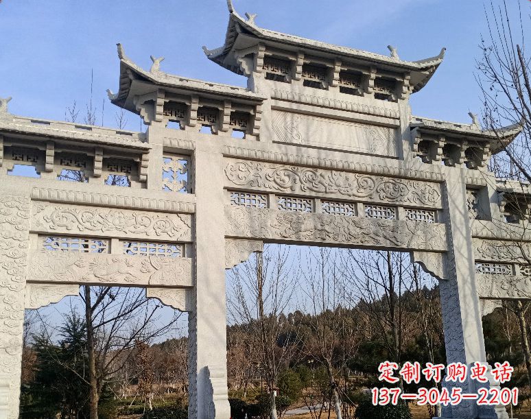 宜宾石雕乡村牌坊
