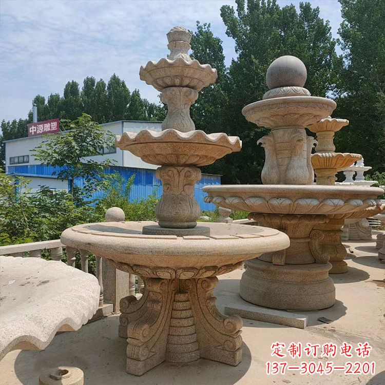 宜宾石喷泉 石雕刻