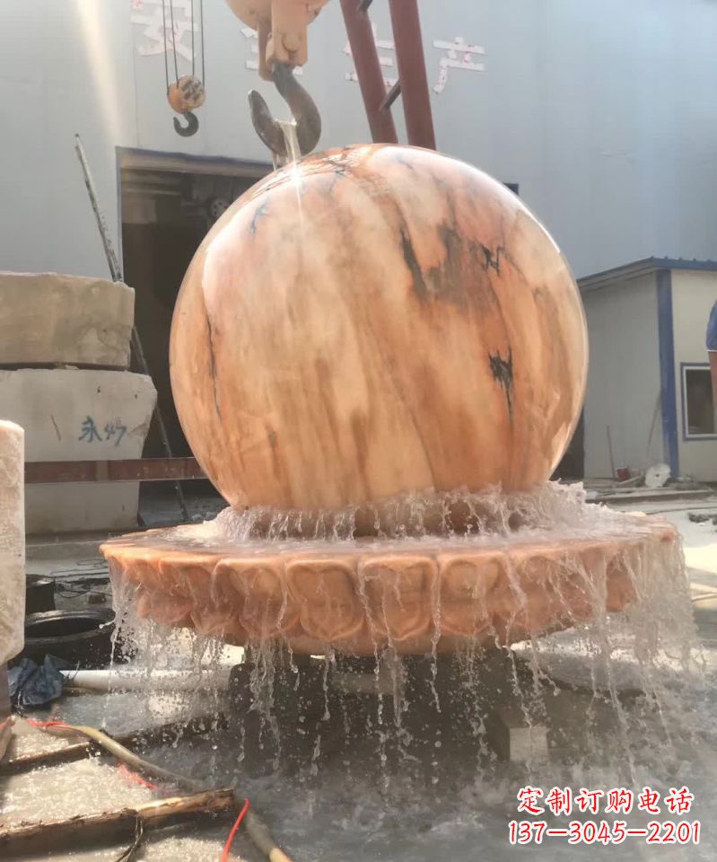 宜宾时来运转风水球石雕