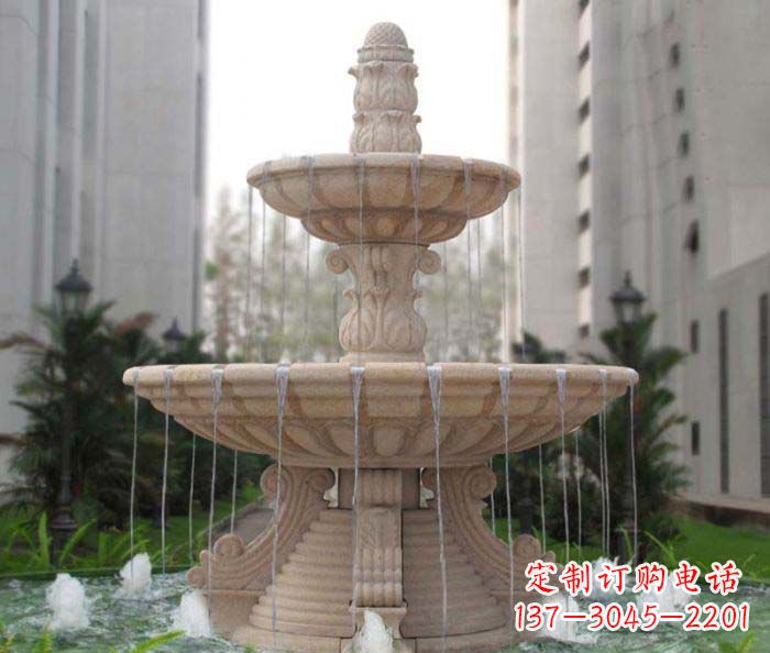 宜宾双层喷泉小区石雕