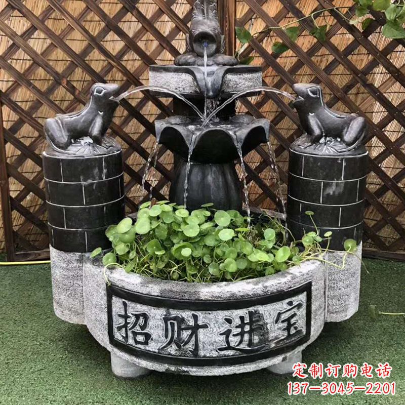 宜宾双层喷泉石雕