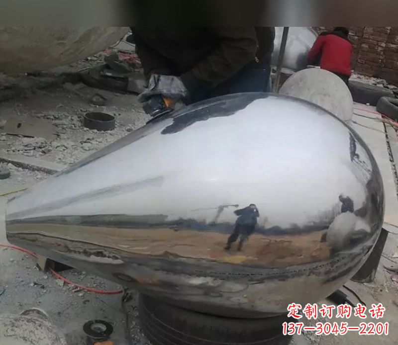 宜宾水滴不锈钢商场雕塑