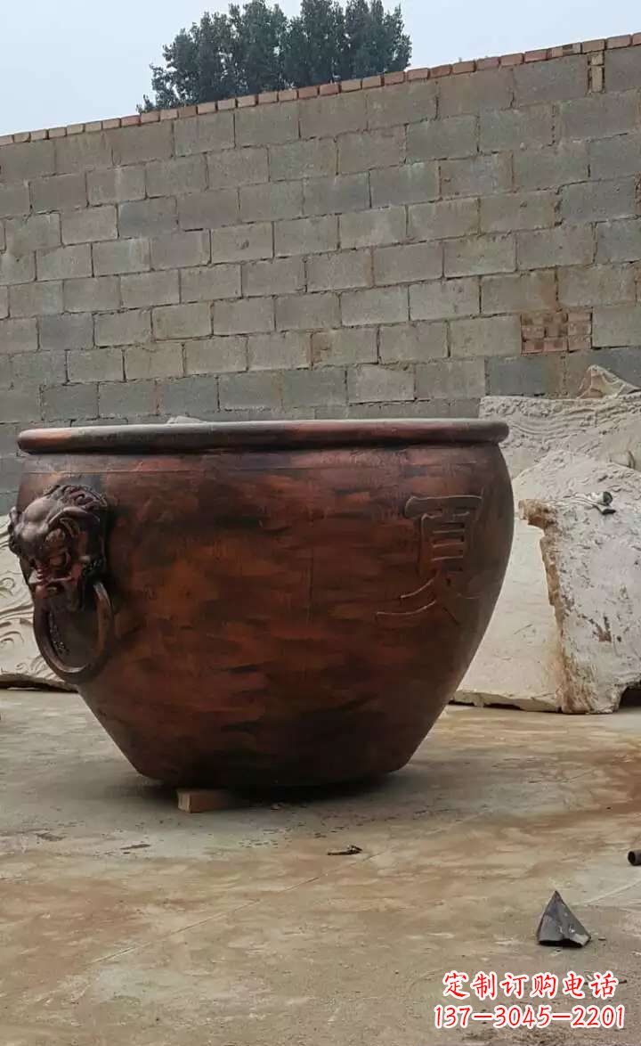 宜宾水缸铜雕